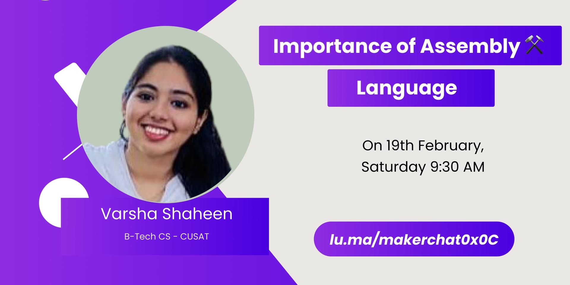 Cover Image for MakerChat 0x0C - Importance of Assembly Language ⚒ 