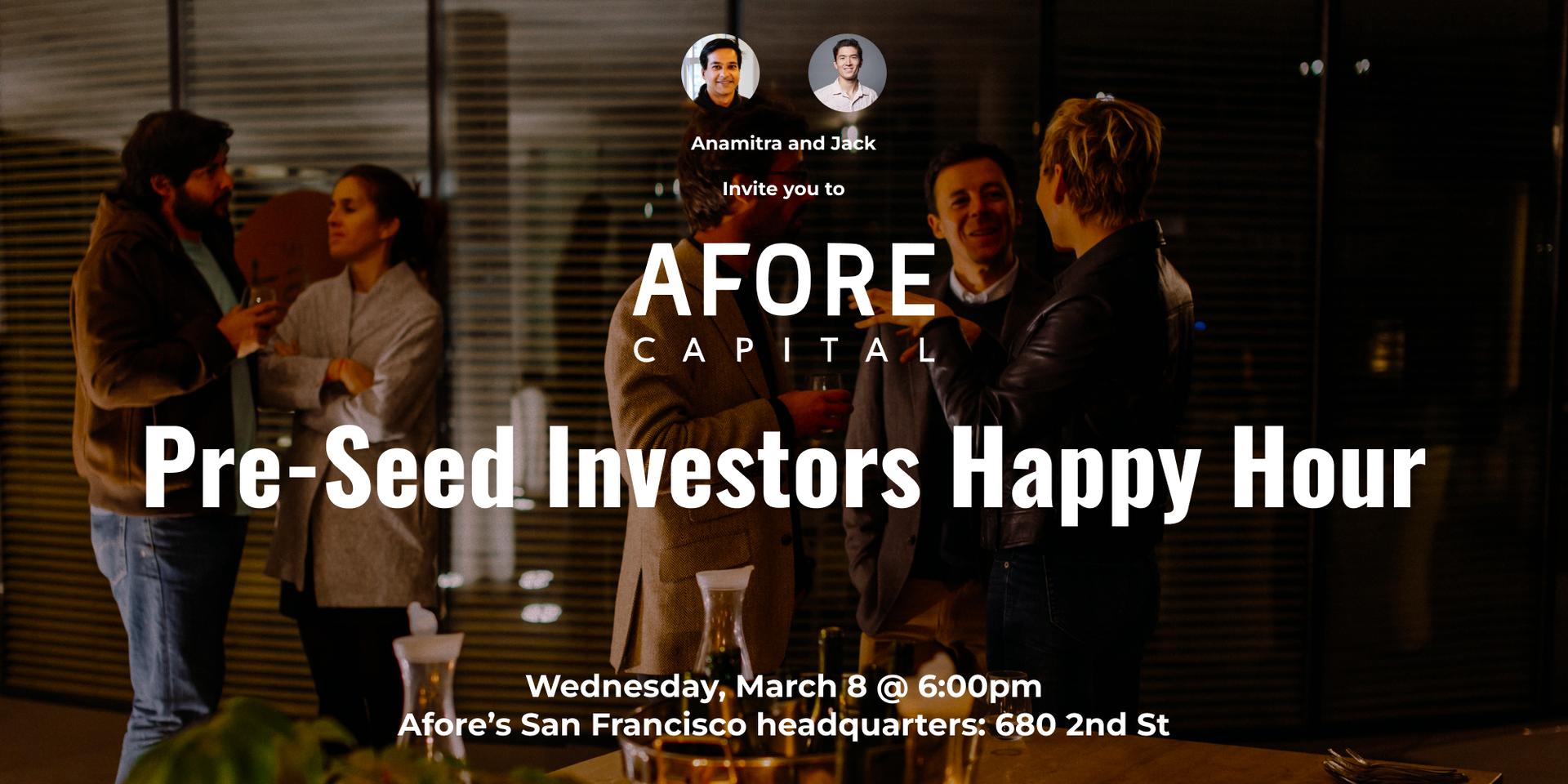 Cover Image for Afore Pre-Seed Investors Happy Hour