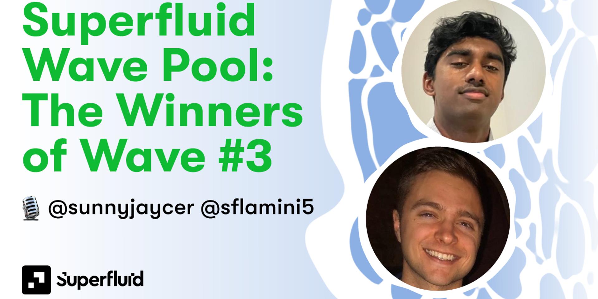 Cover Image for Wave Pool #3 Winners Livestream