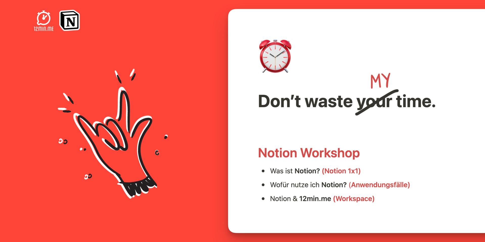 Cover Image for Notion Basics | ⏰ 12min.me Workshop