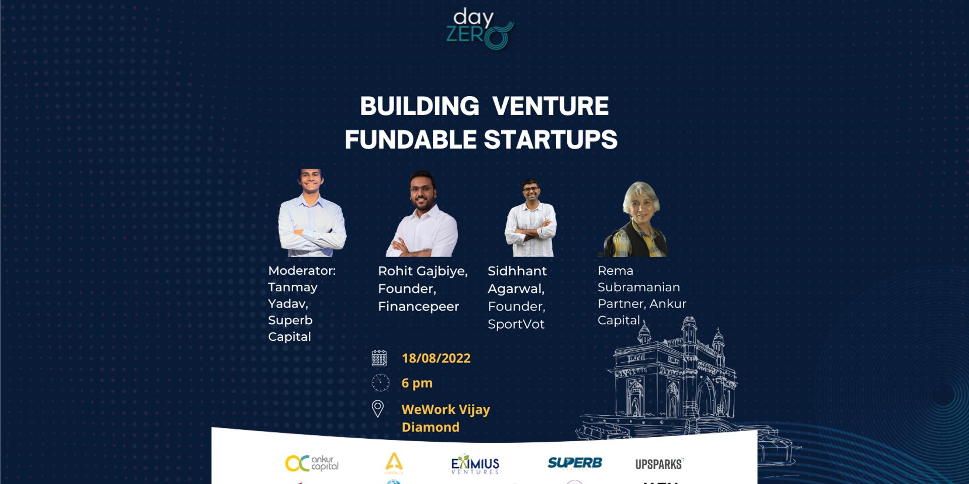 Cover Image for Building Venture Fundable Startups- Mumbai Edition