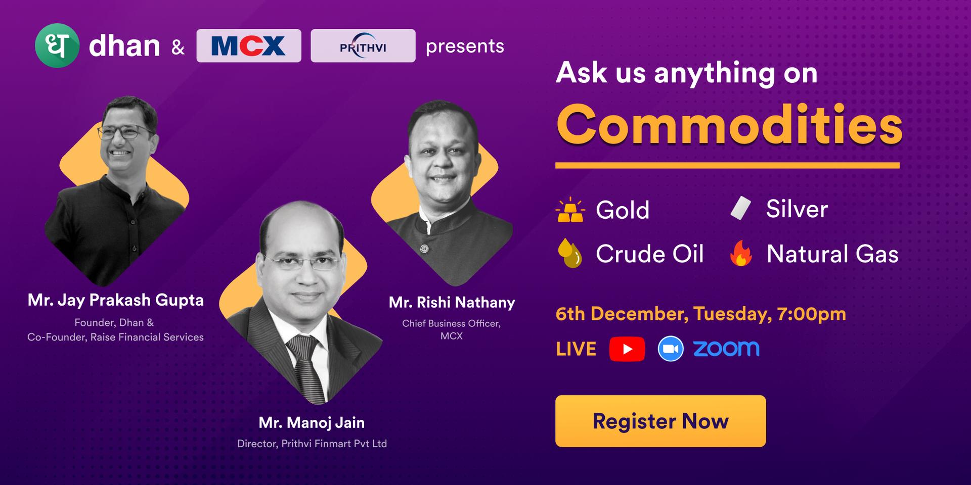 Cover Image for Webinar: Ask anything on Commodities