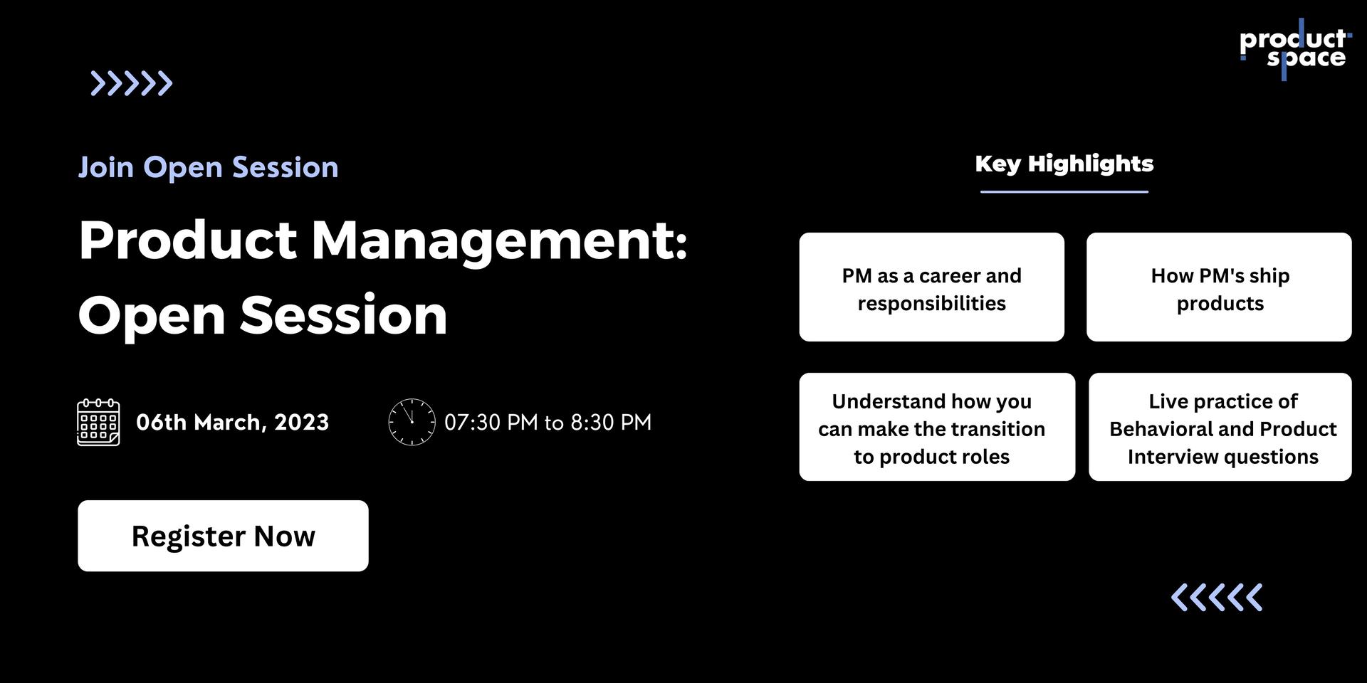 Cover Image for Product Management: Open Session