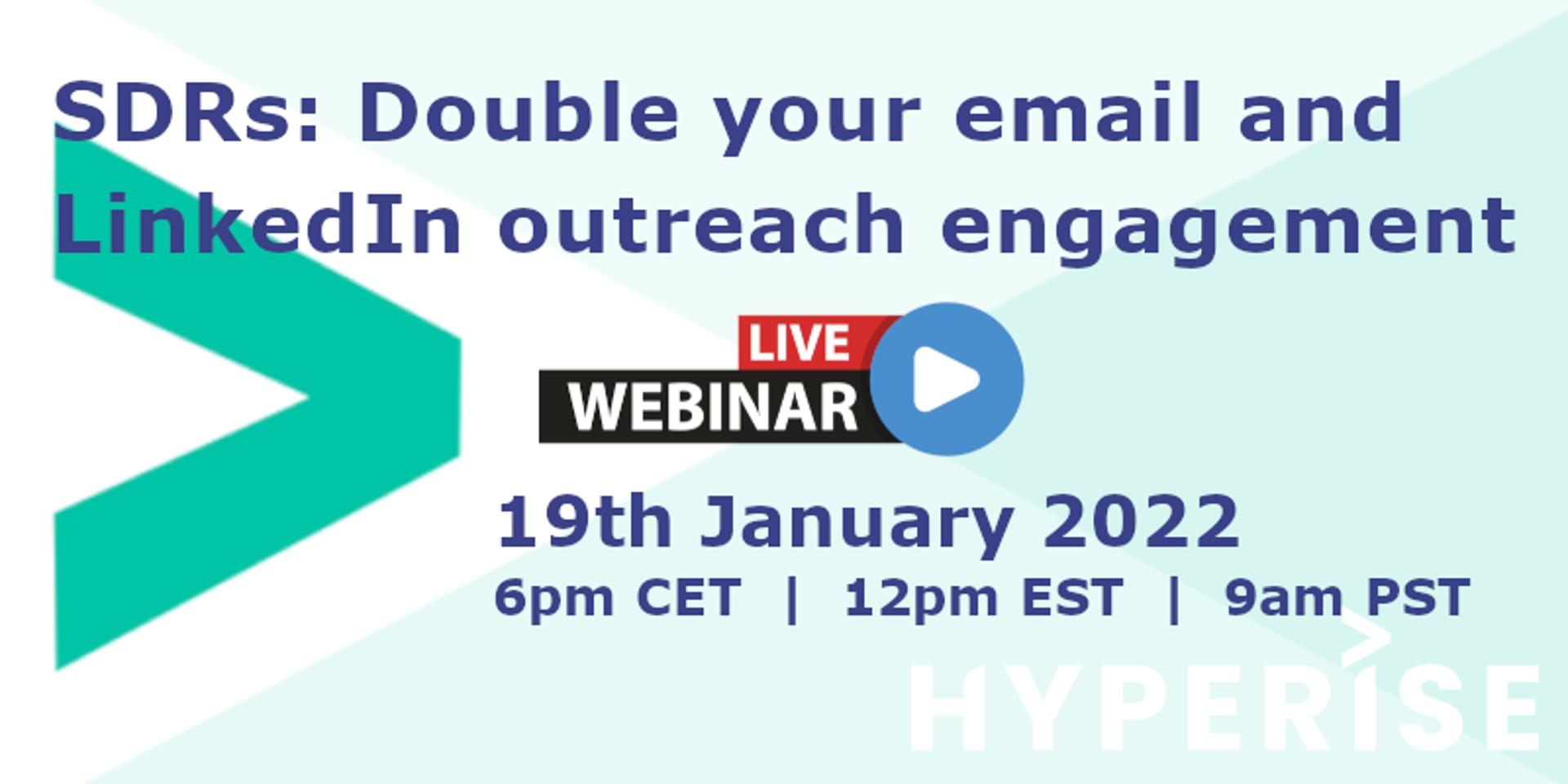 Cover Image for SDRs: Double your Email and LinkedIn outreach engagement (with Hyper-Personalization).