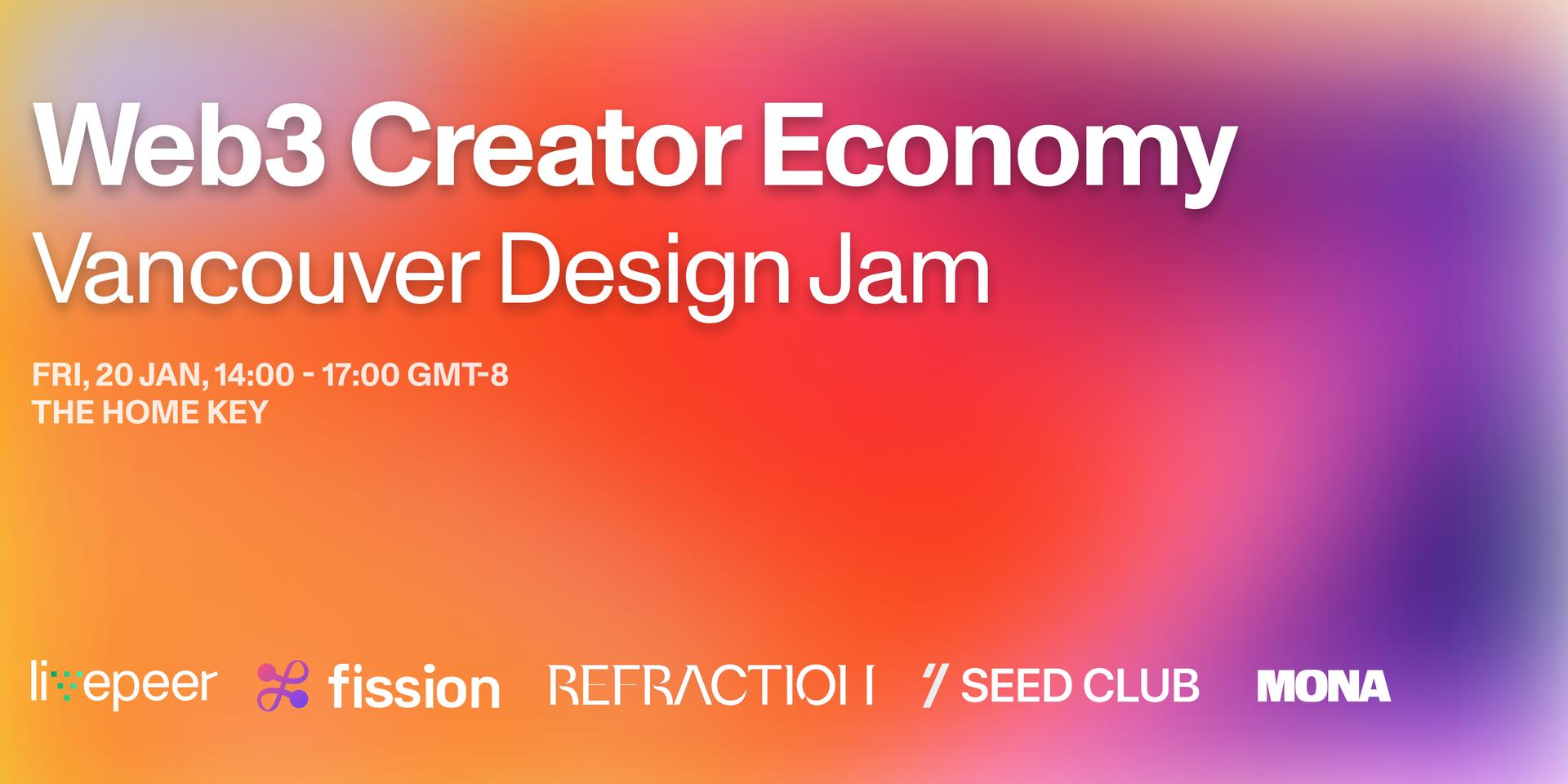 Cover Image for Web3 Creator Economy - Vancouver Design Jam