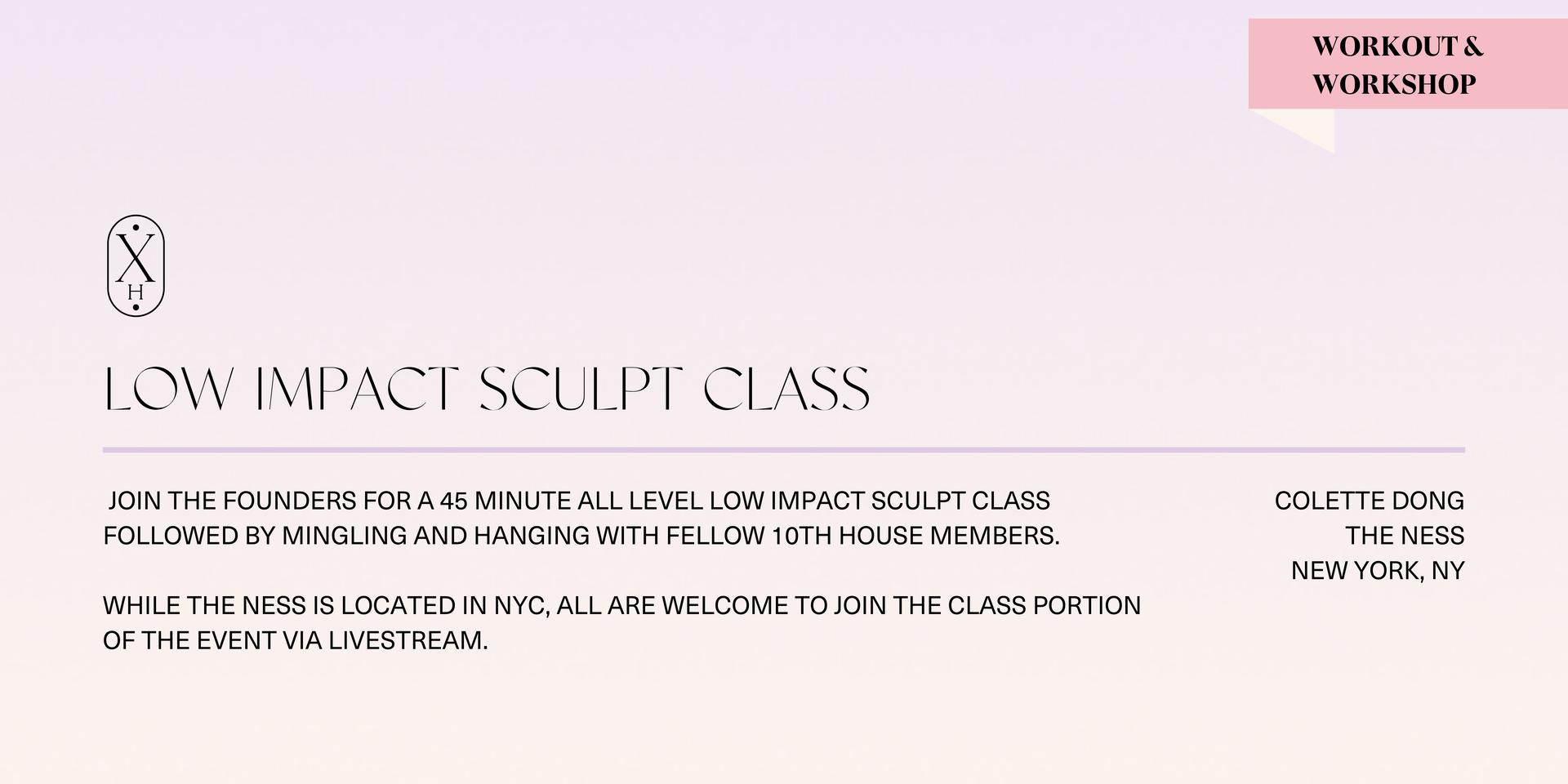 Cover Image for {NYC} Low Impact Sculpt Class