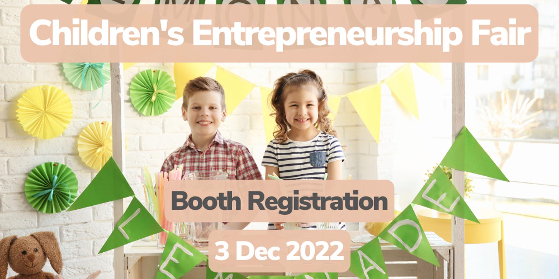 Cover Image for Booth Registration for Children's Entrepreneurship Fair