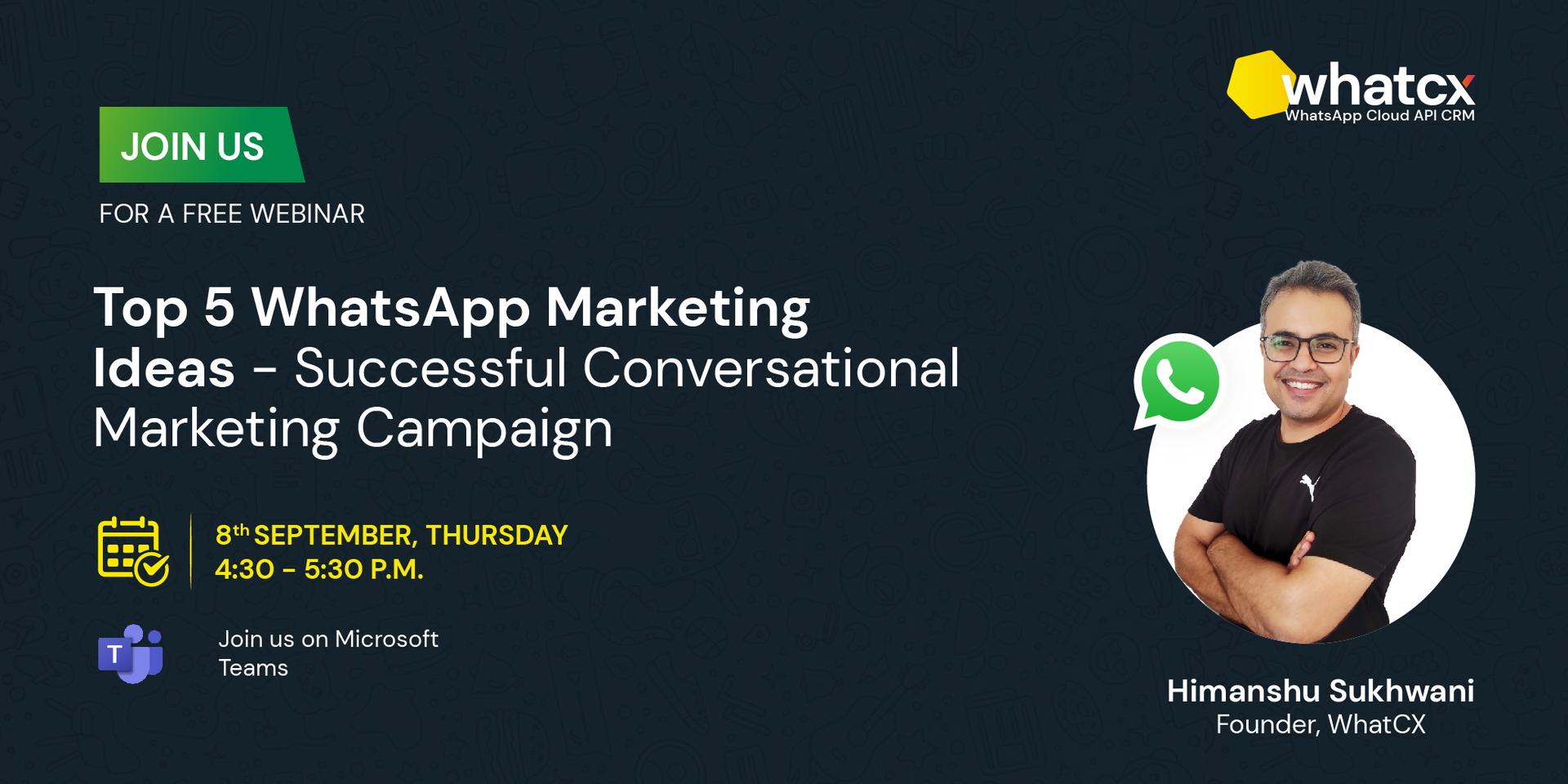 Cover Image for Top 5 WhatsApp Marketing Ideas 🚀