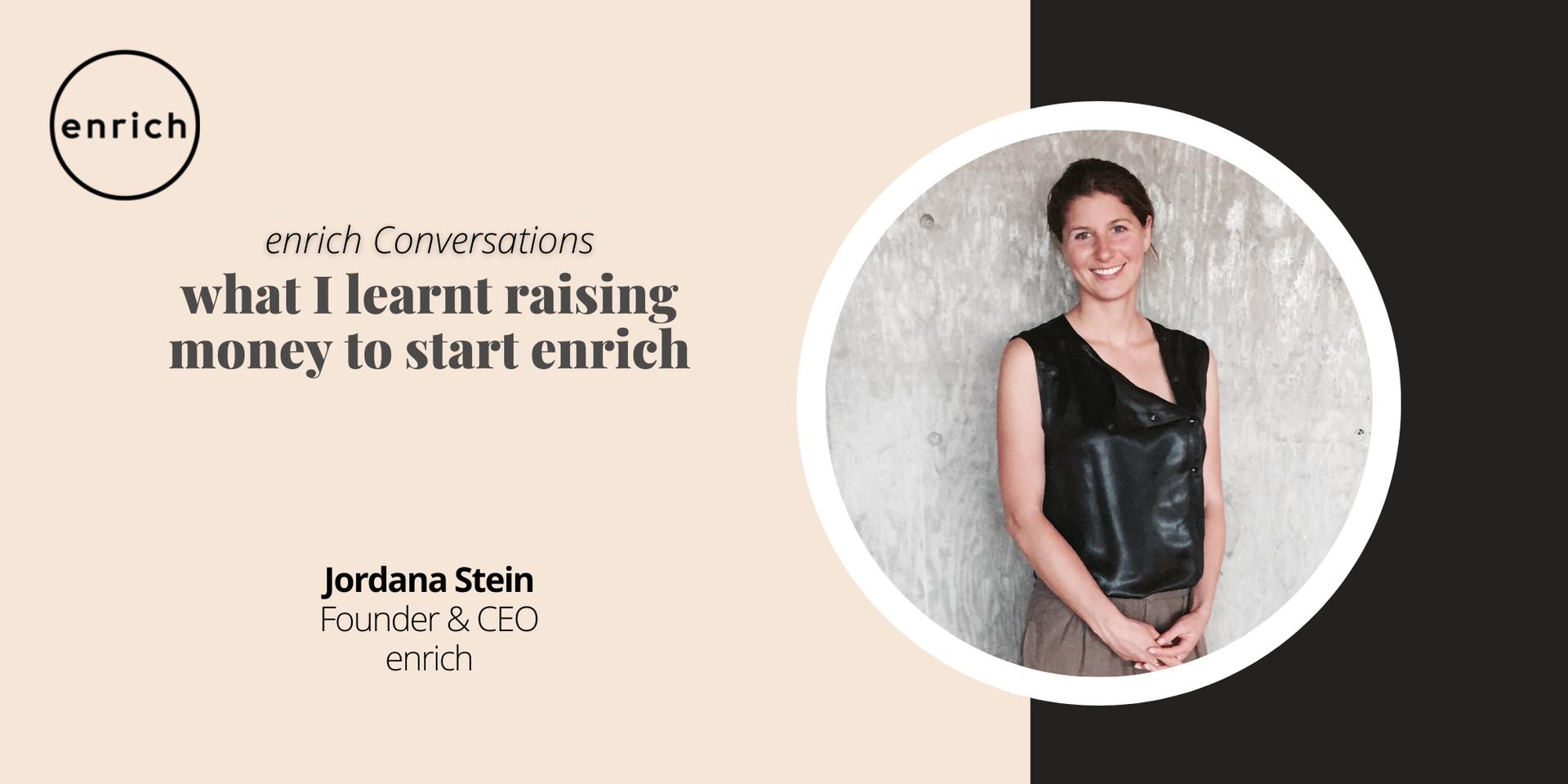 What I learnt raising money to start enrich · Zoom - Luma