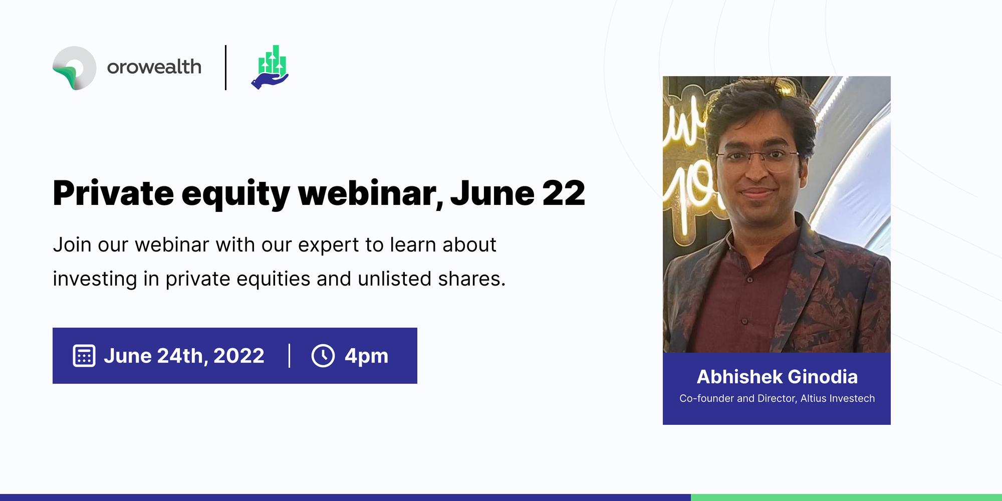 Private Equity inar, June 22' · Luma