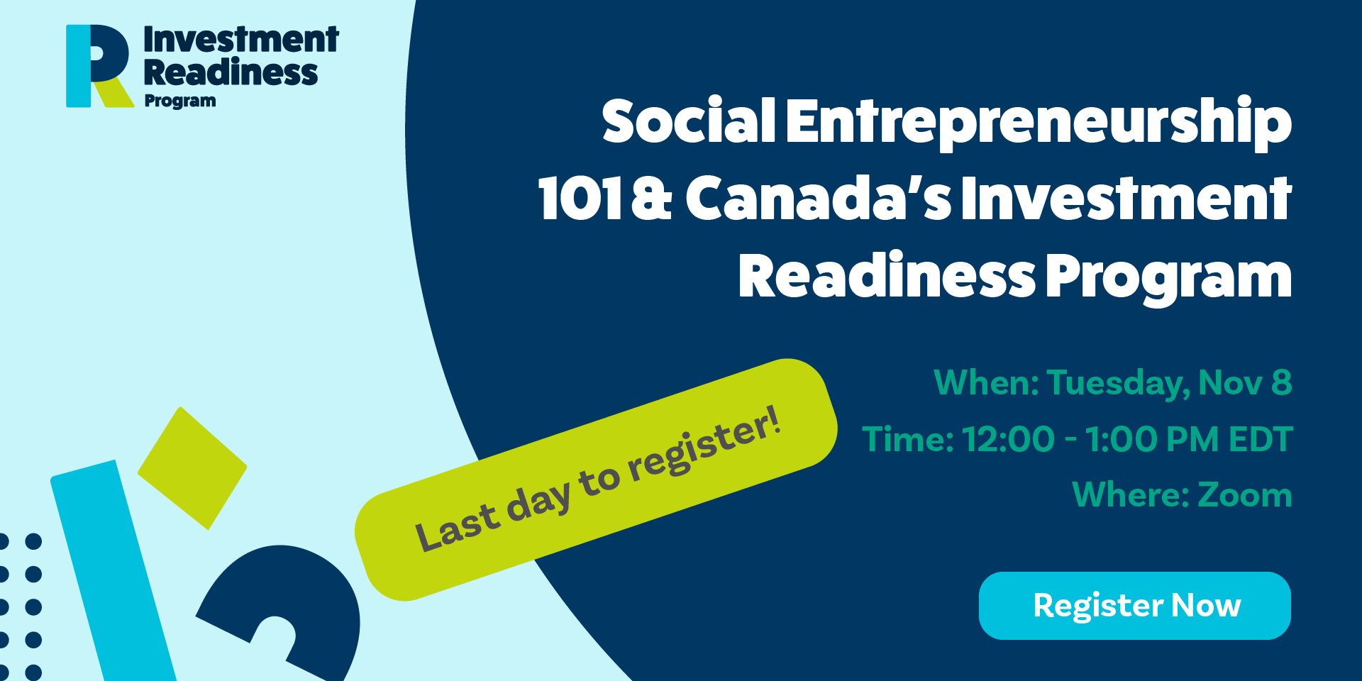 Cover Image for Social Entrepreneurship 101 & Canada’s Investment Readiness Program