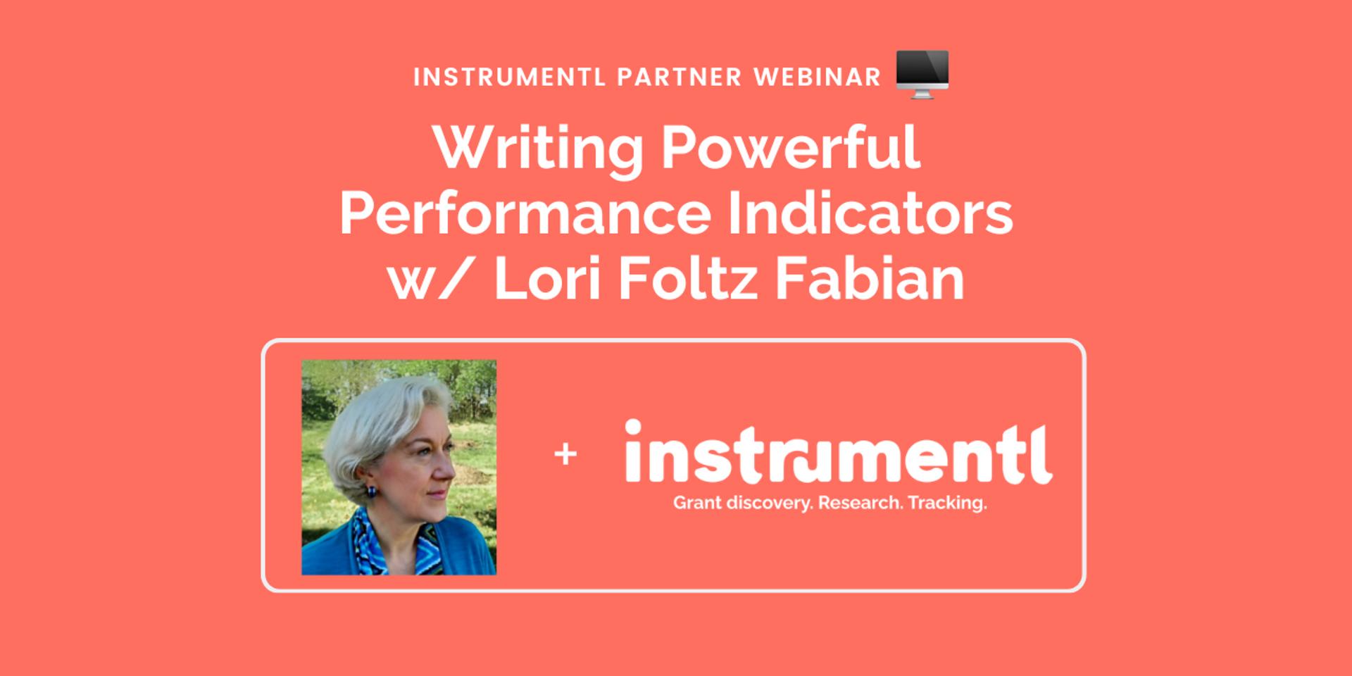 Cover Image for Writing Powerful Performance Indicators w/ Lori Foltz Fabian