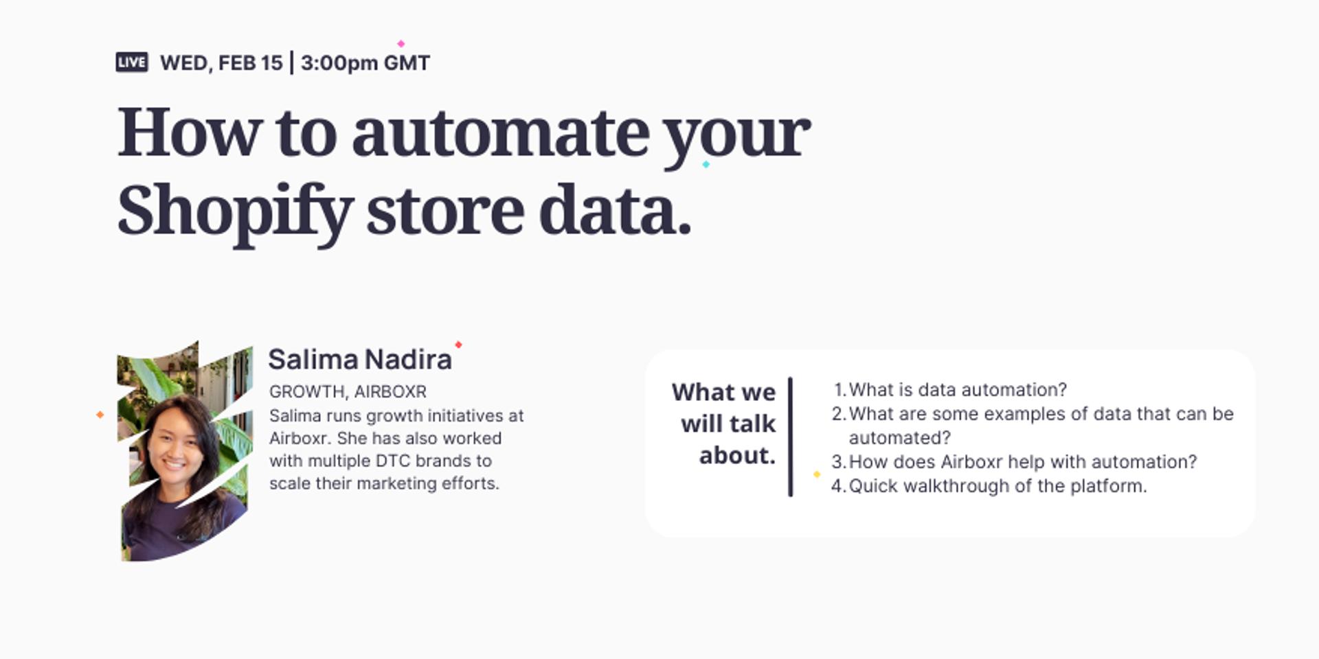 Cover Image for How to Automate your Shopify Store Data