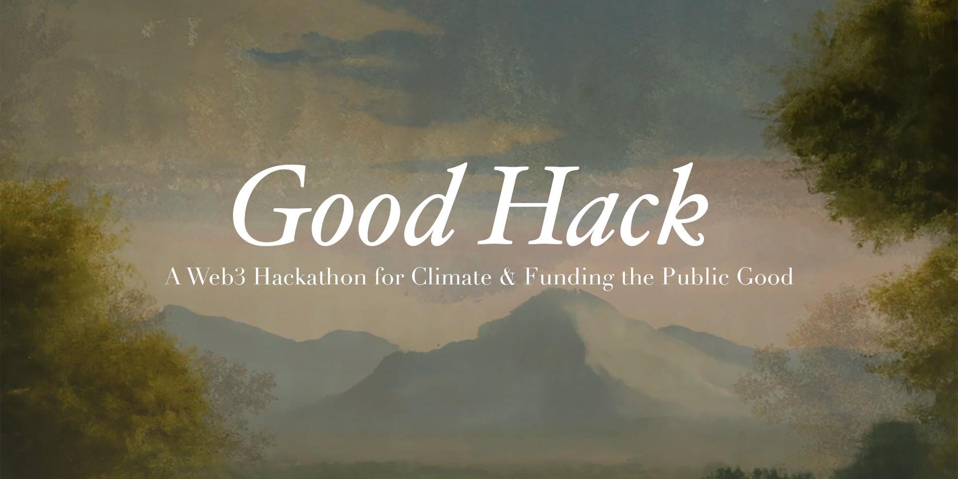 Cover Image for Good Hack NYC // Feb 9-12