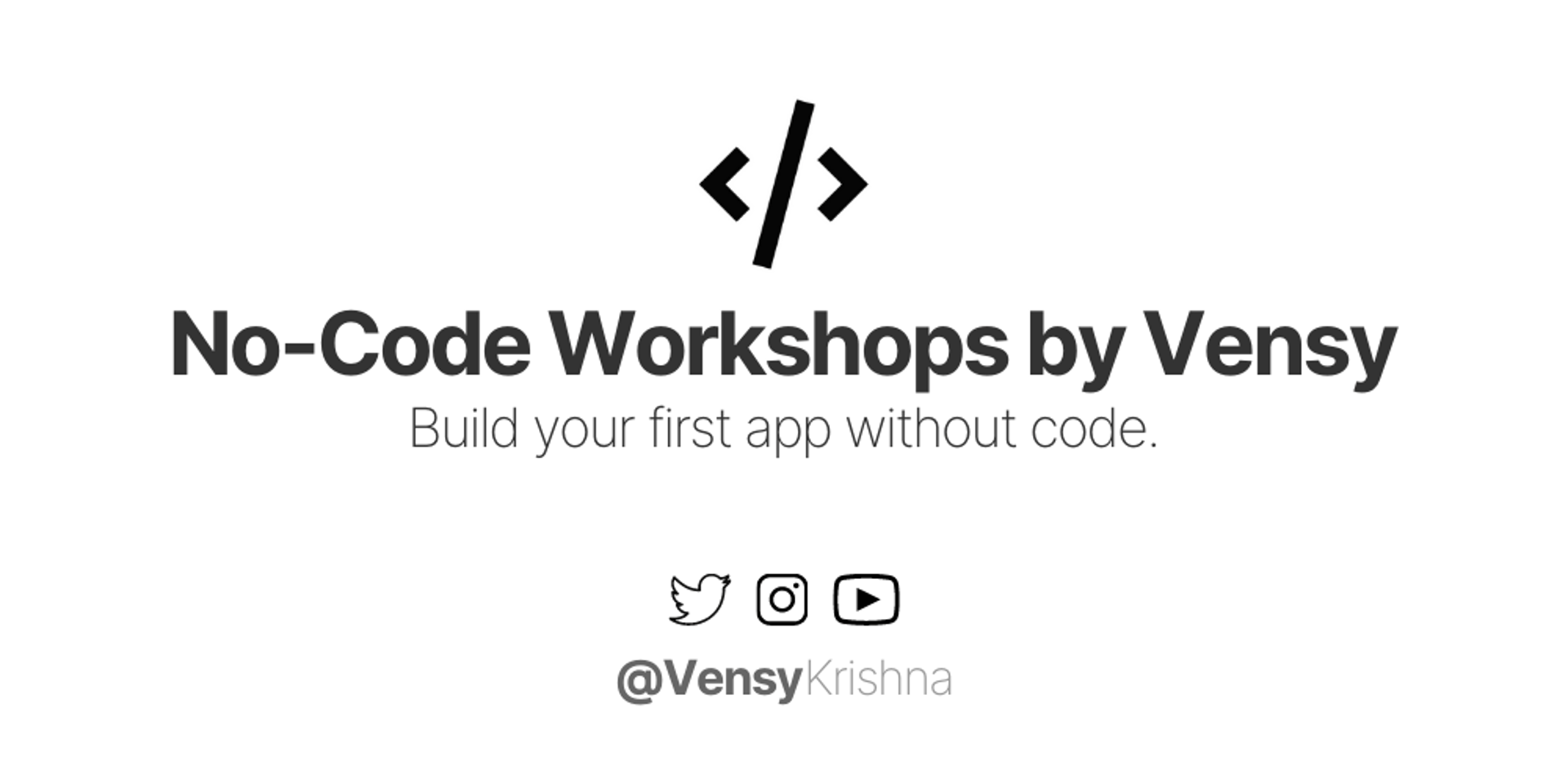 Cover Image for Learn No-Code from Vensy