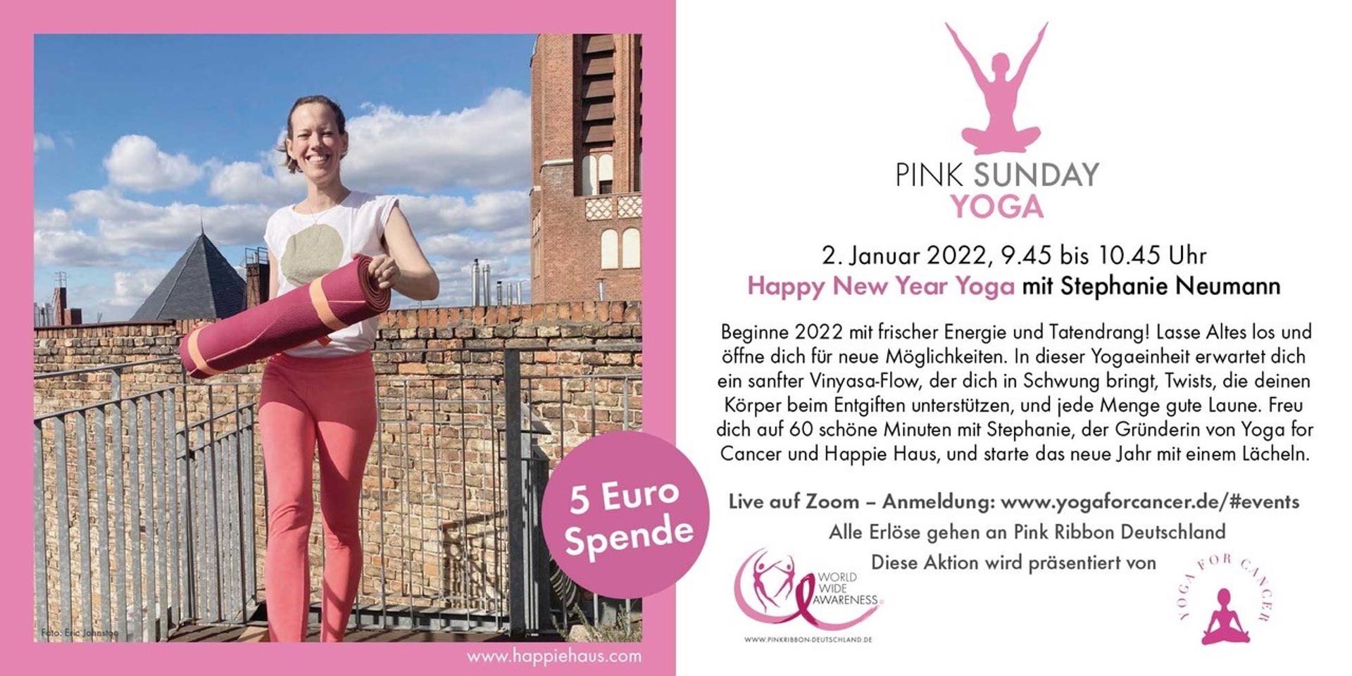 Cover Image for Pink Sunday Yoga - Happy New Year Yoga mit Stephanie Neumann