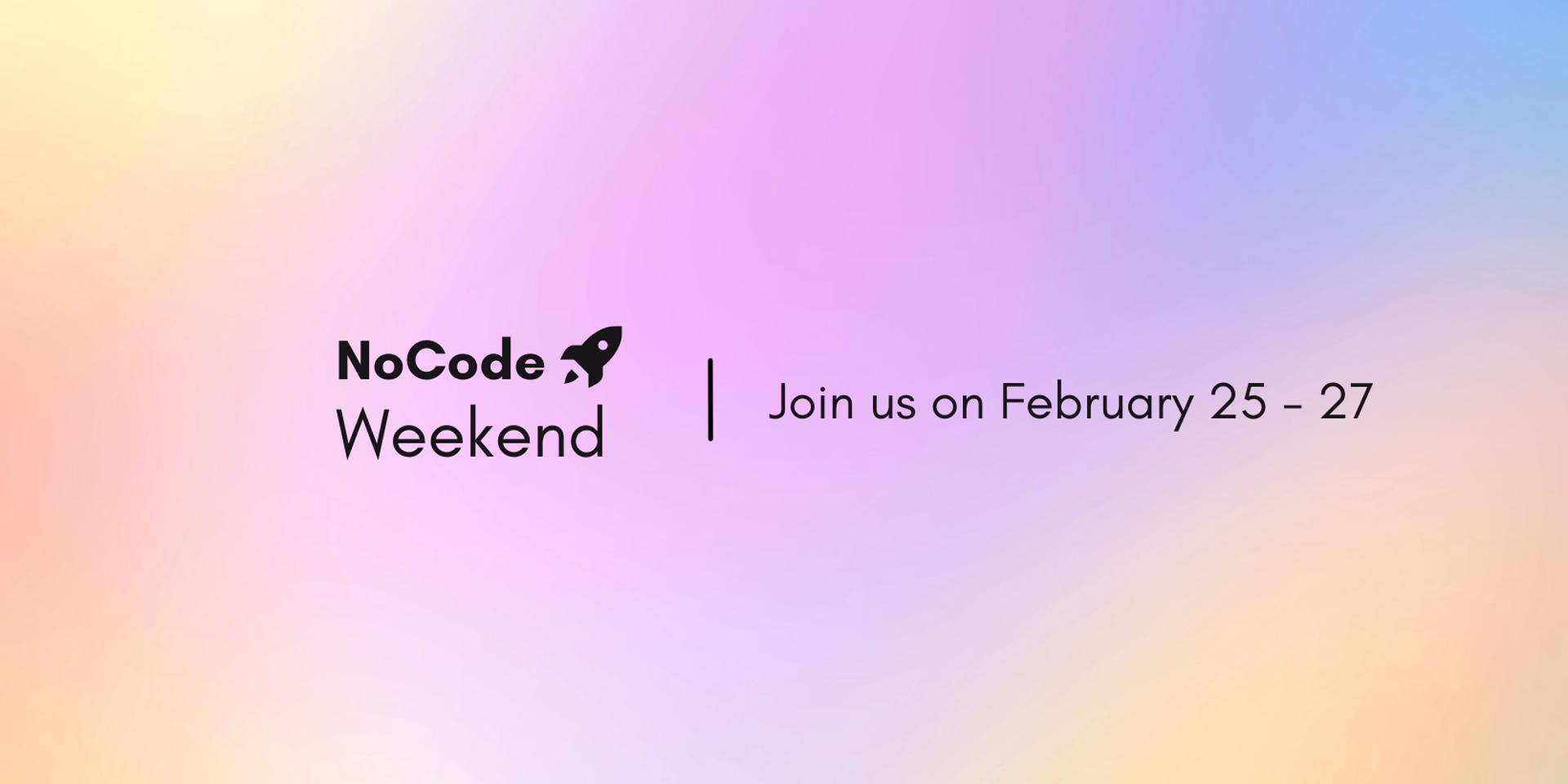 Cover Image for NoCode Weekend 2