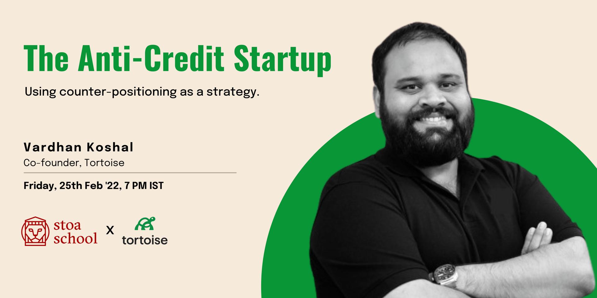 Cover Image for The Anti-Credit Startup