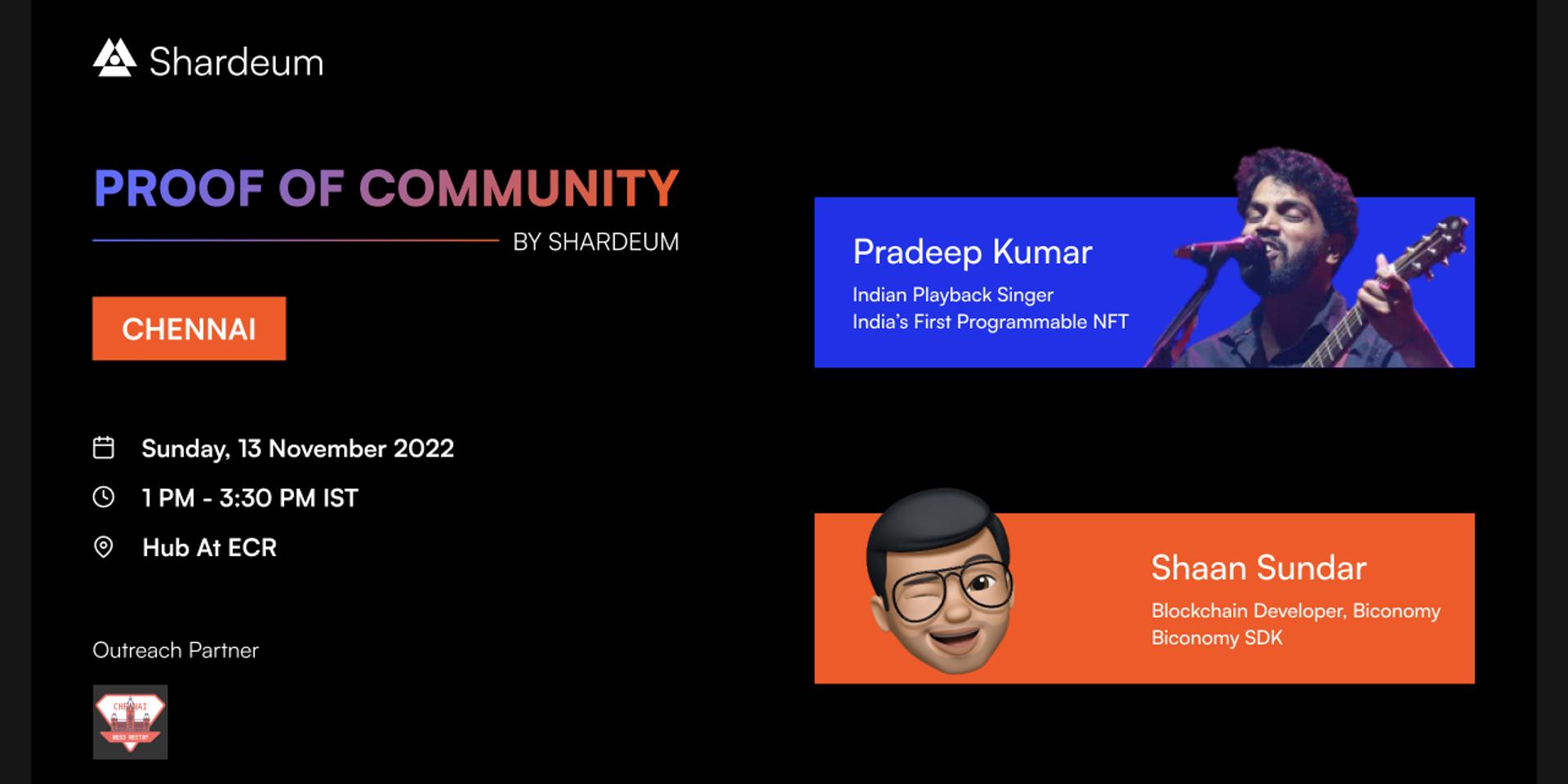 Cover Image for Shardeum Chennai Web3 Meetup