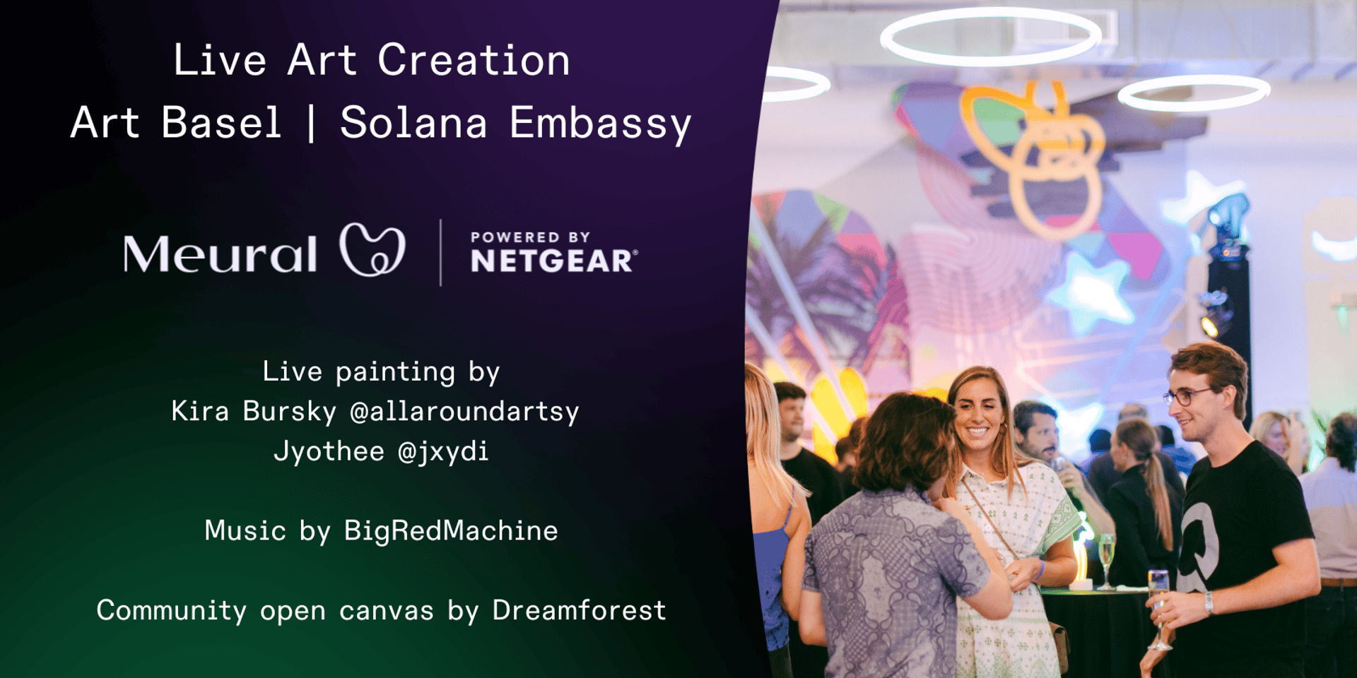 Cover Image for Live Art Creation at the Solana Embassy, Sponsored by Meural by NETGEAR