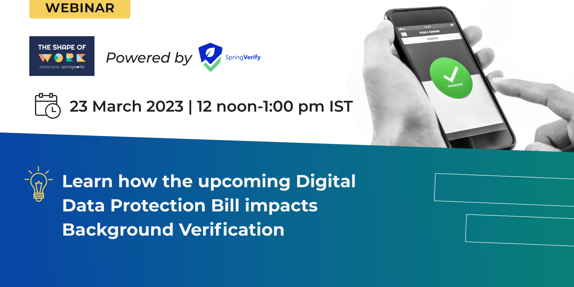 Cover Image for [Webinar] Learn how the upcoming Digital Data Protection Bill impacts Background Verification 