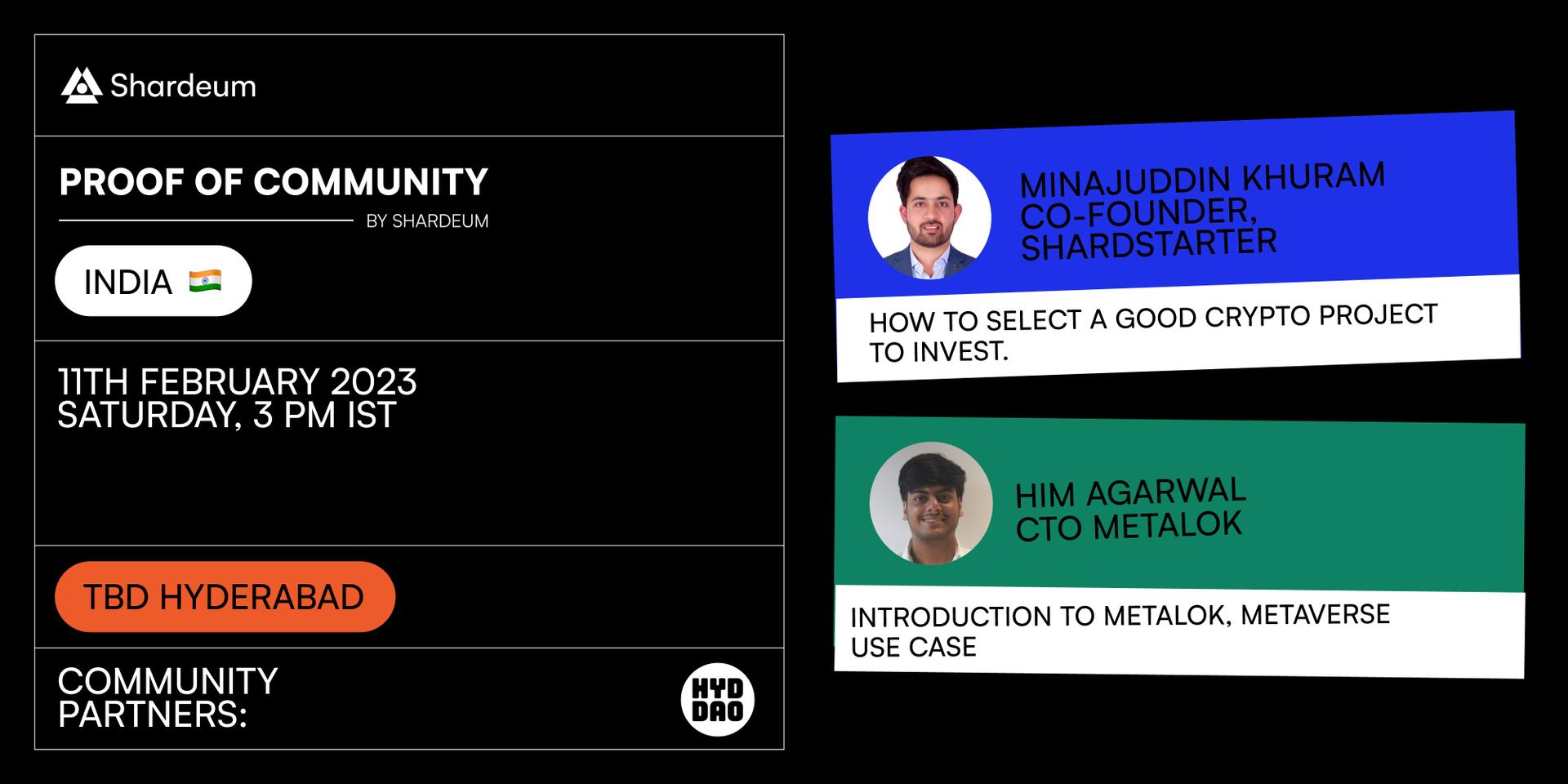 Cover Image for Shardeum Web3 Meetup Hyderabad