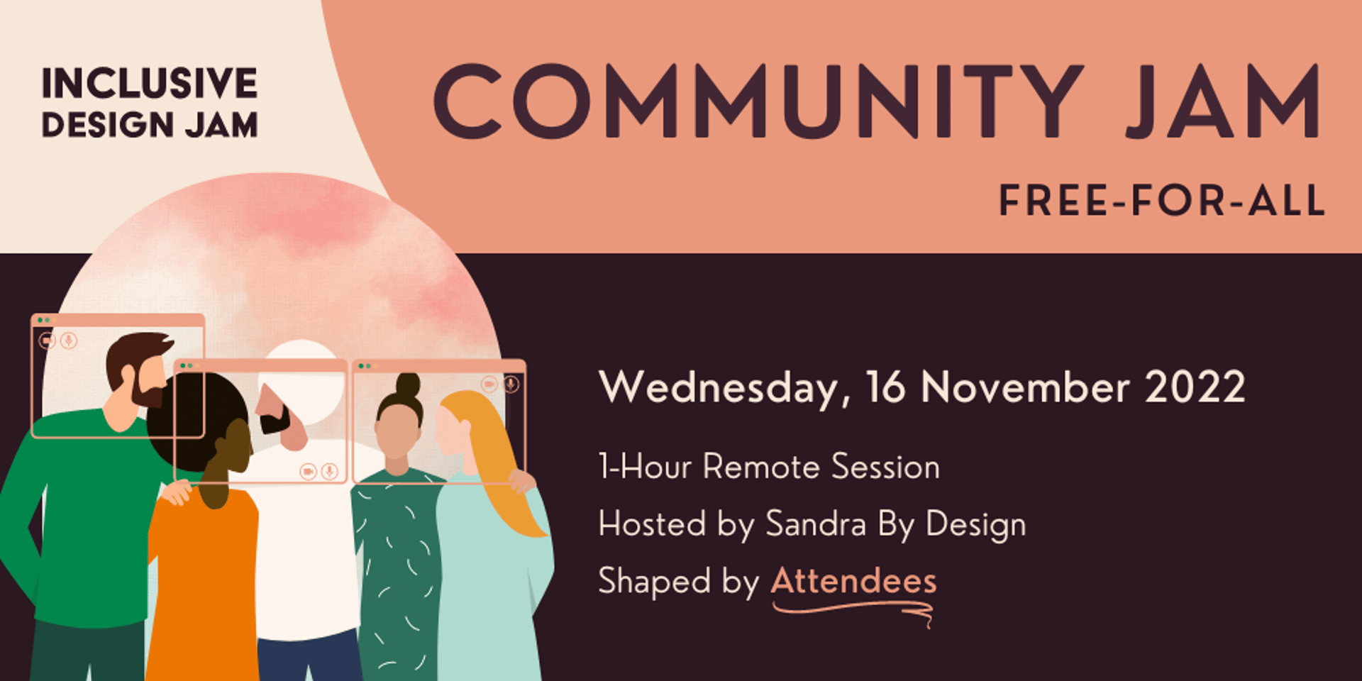 Cover Image for November Community Jam: Free-for-All | Inclusive Design Jam