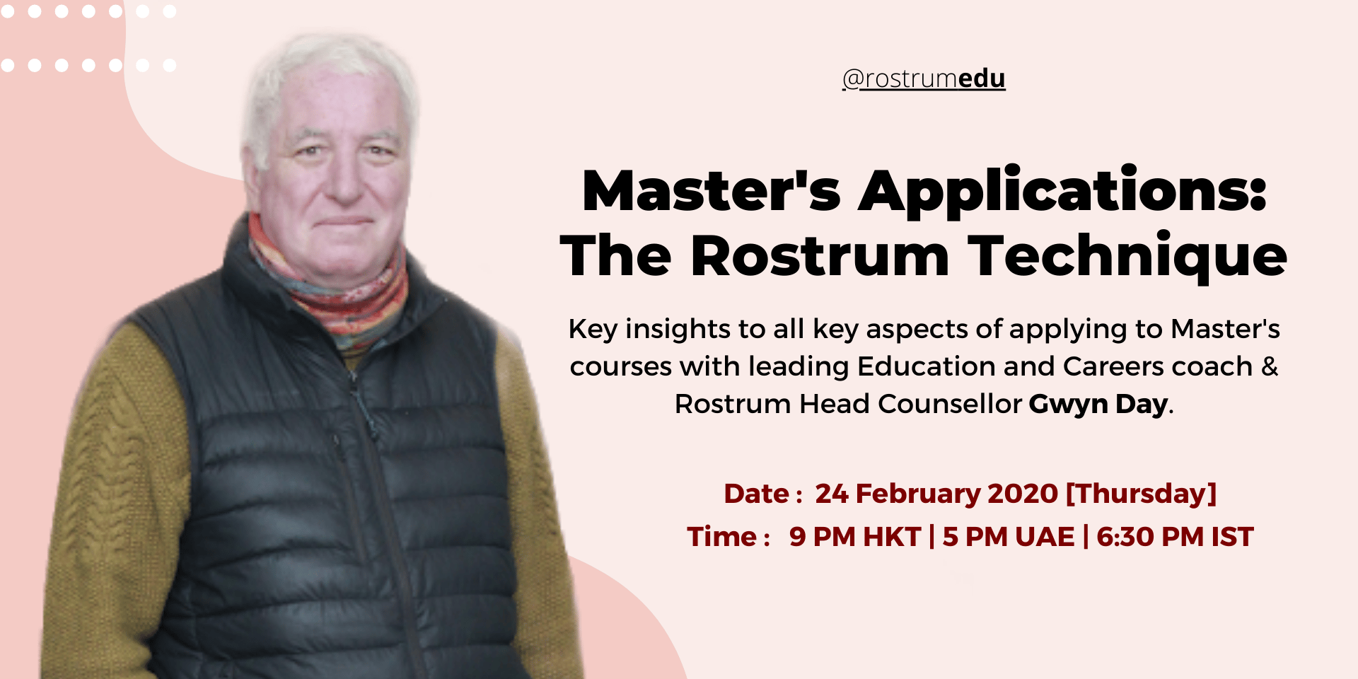 Cover Image for Master's Applications - The Rostrum Technique