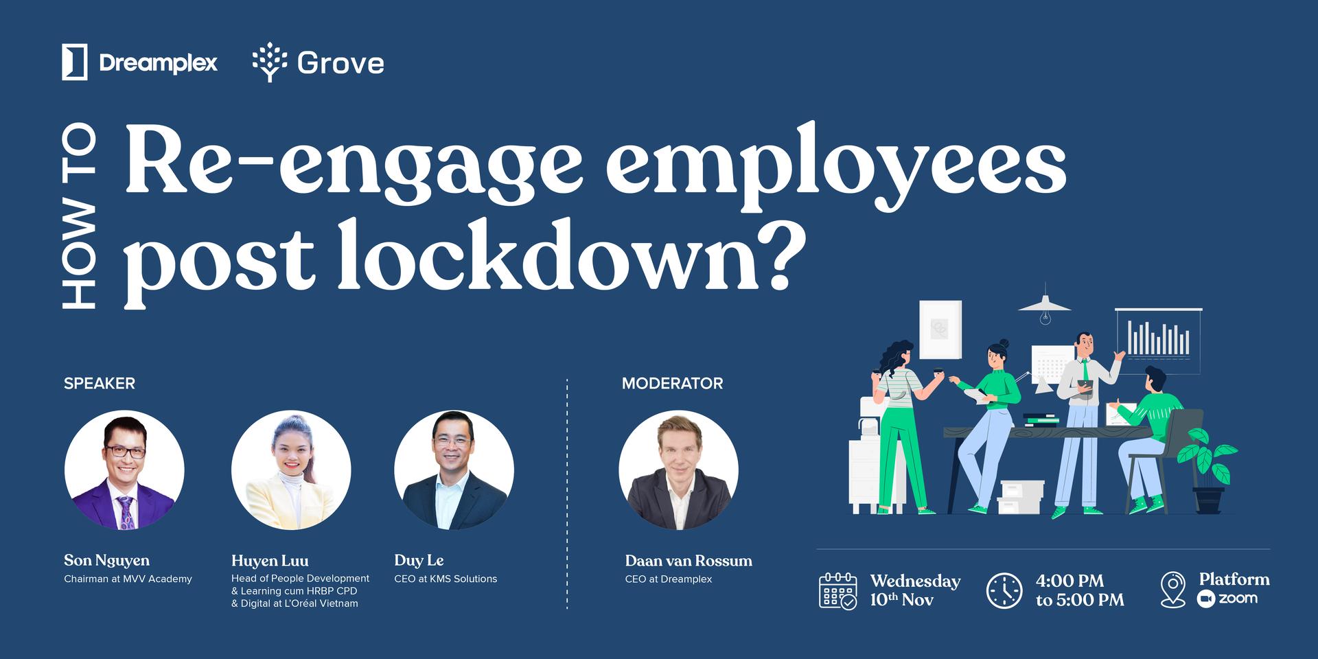 Cover Image for How to re-engage employees post lockdown?