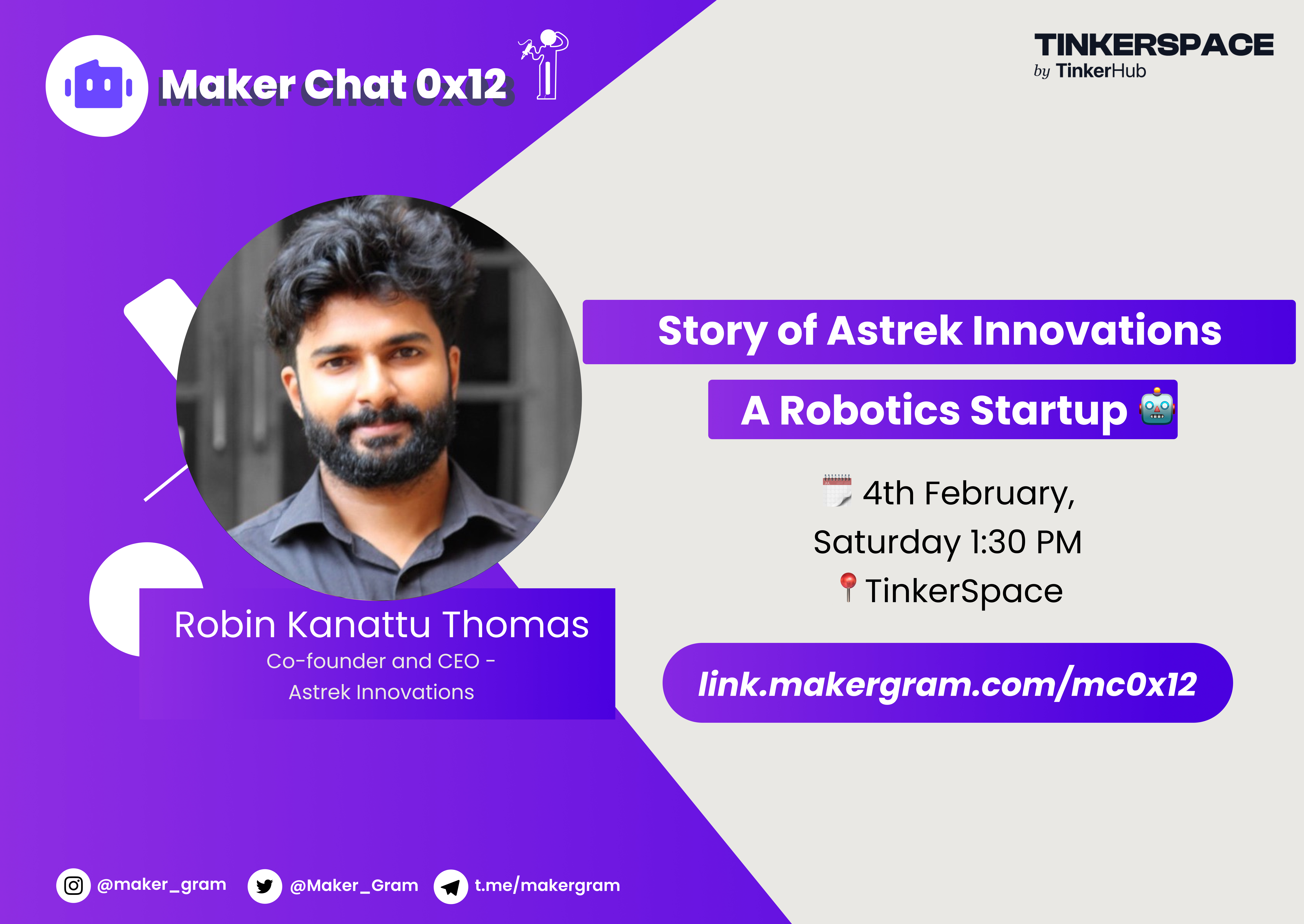 MakerChat 0x12: Story of Astrek Innovations - A Robotics Startup 🤖. 