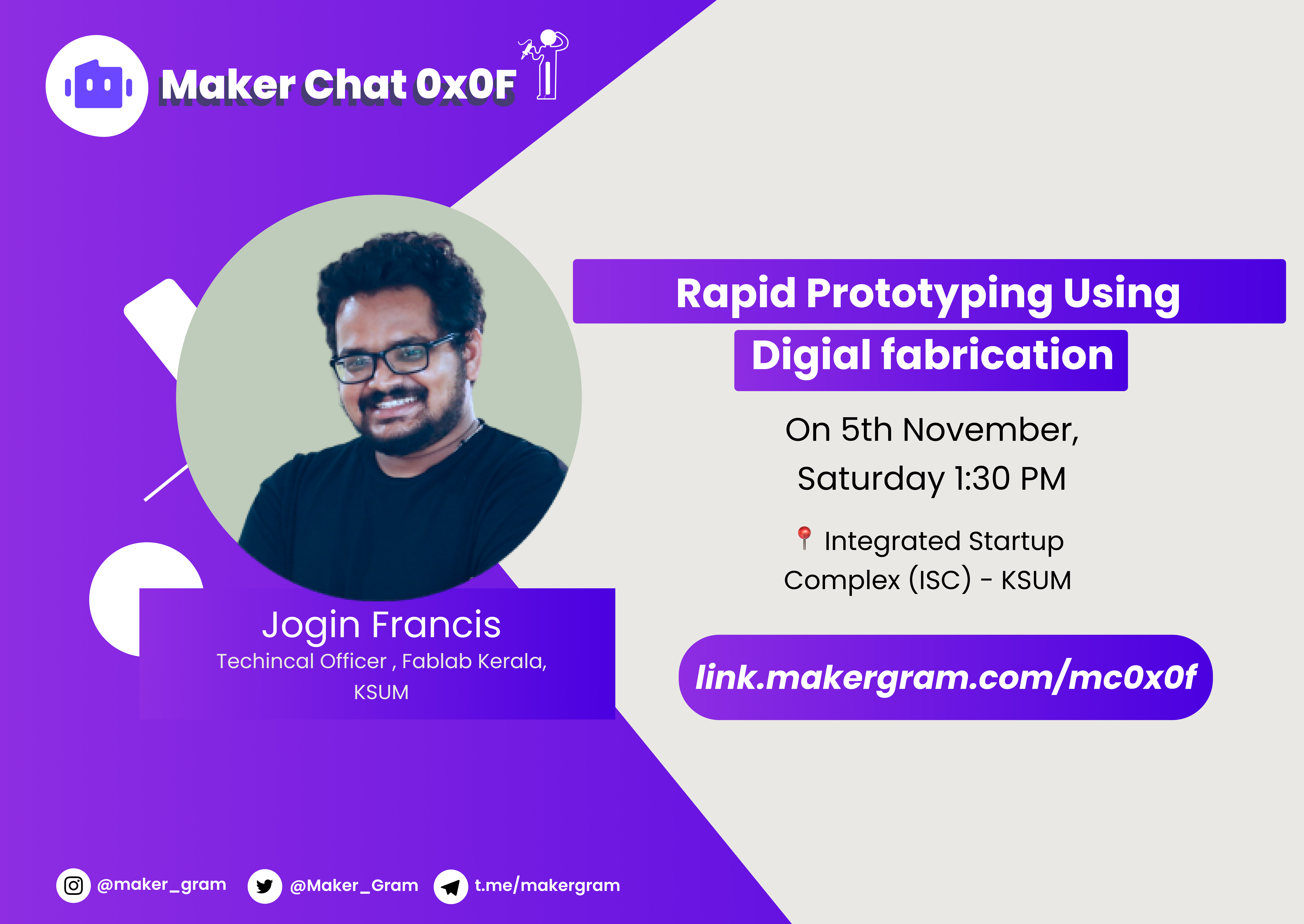 MakerChat 0x0F - Rapid Prototyping Using Digital Fabrication 🖨 